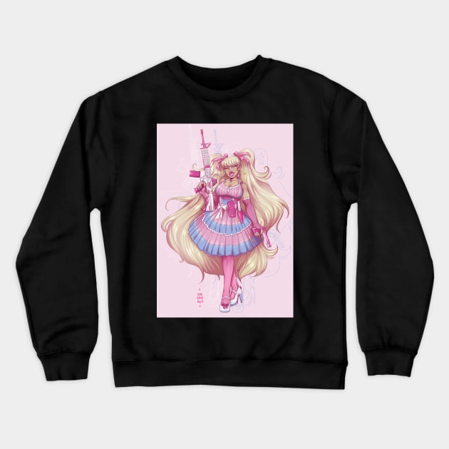 Kawaii fuck you up Crewneck Sweatshirt by onesmolhurt